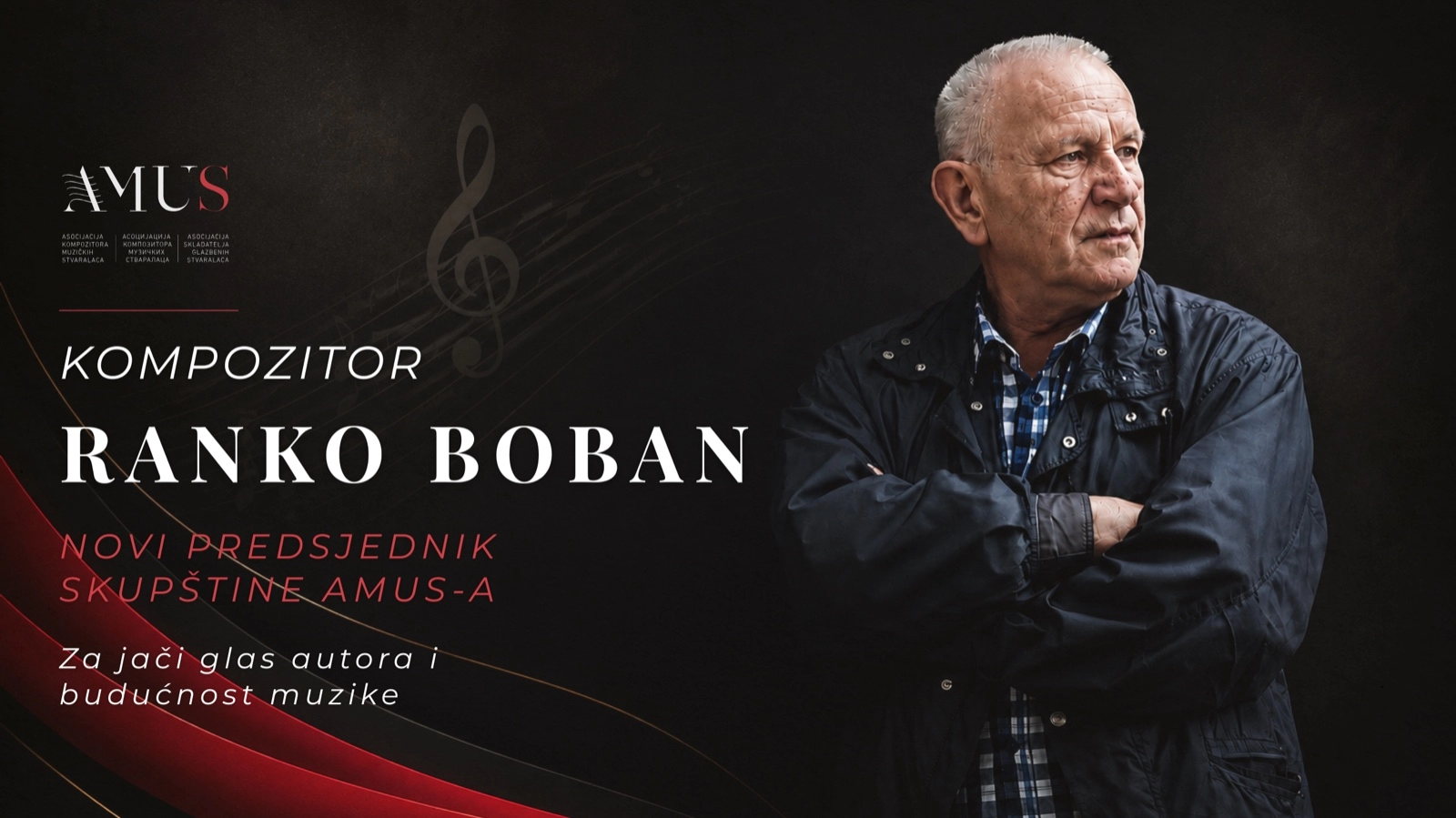 KOMPOZITOR RANKO BOBAN IZABRAN JE NA NOVOG PREDSJEDNIKA SKUPŠTINE AMUS-a